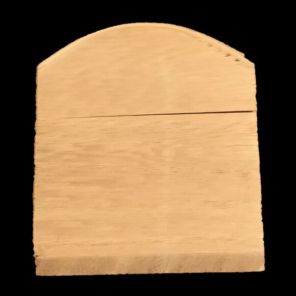 Unused Miniature Unfinished Bombé Wood Chest with Brass Hardware - Picture 4 of 11